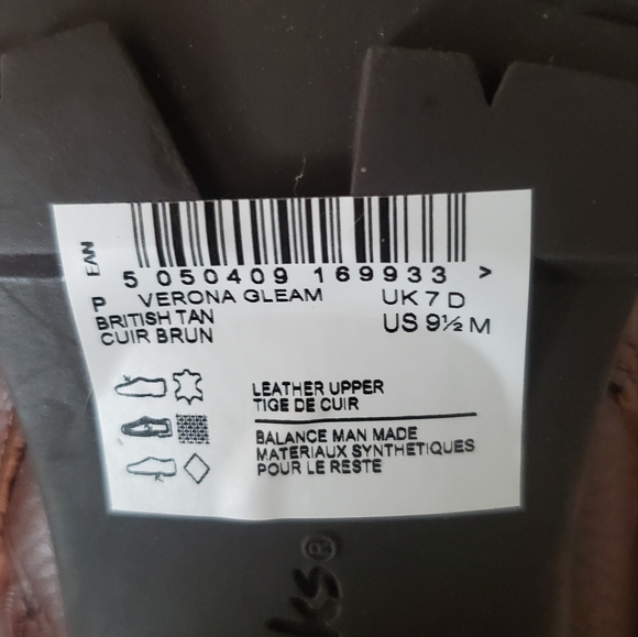 NEW Clarks Verona Gleam Leather Ankle Boots Comfort Collection Size 9.5 - Picture 10 of 10